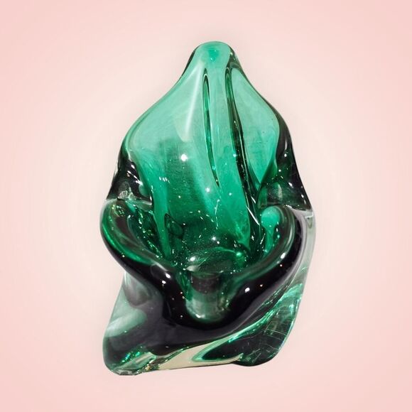 Vintage Czech Harrachov Glassworks Art Glass Bowl Circa 1958 Hand Made MCM - Picture 3 of 15